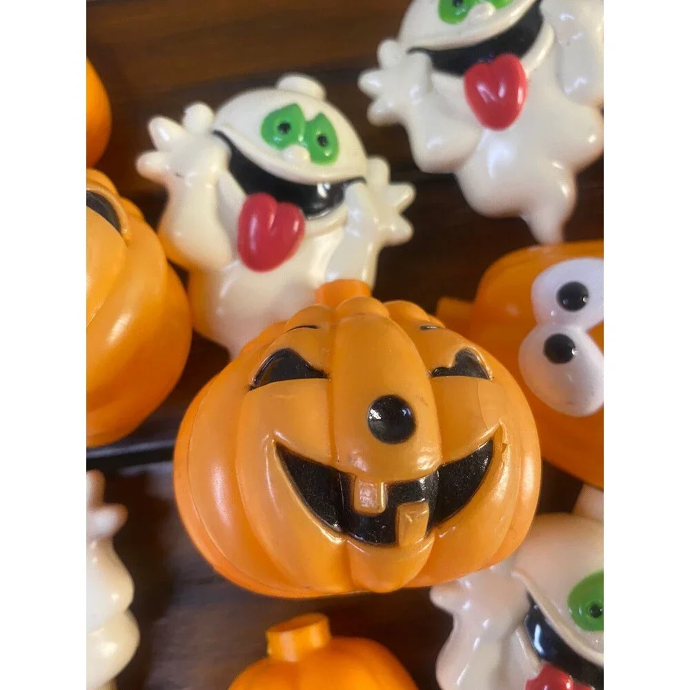 19 Halloween Blow Mold Light Strand Covers Silly Ghost 2 Styles Of Pumpkins